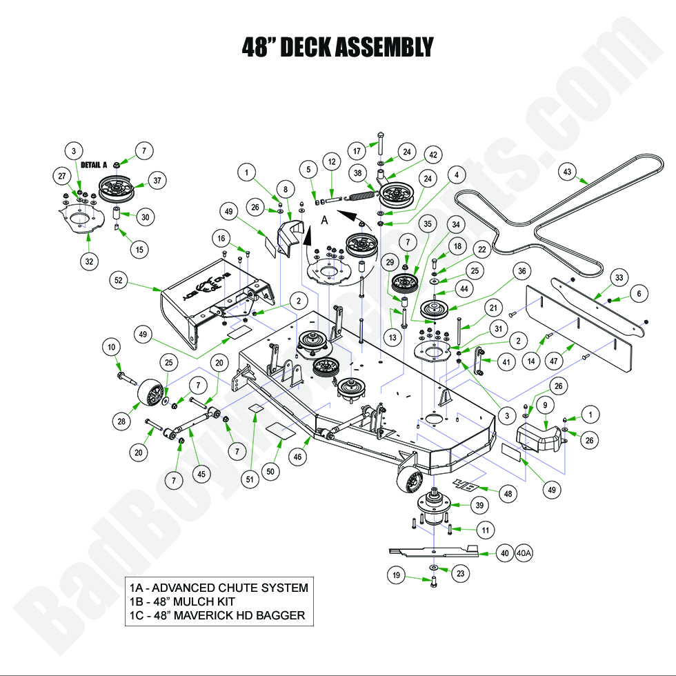 2024 Maverick HD 48" Deck Assembly